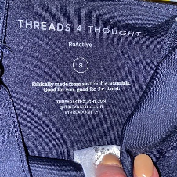 NWT Threads 4 Thought ReActive bralette, sz S, made from recycled water bottles - Picture 9 of 10